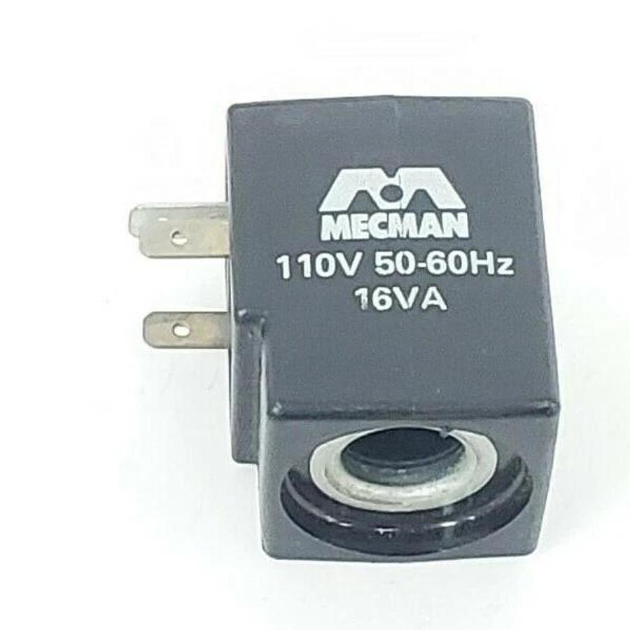 Used MECMAN 110V 50-60HZ 16VA, 34/91 SOLENOID COIL