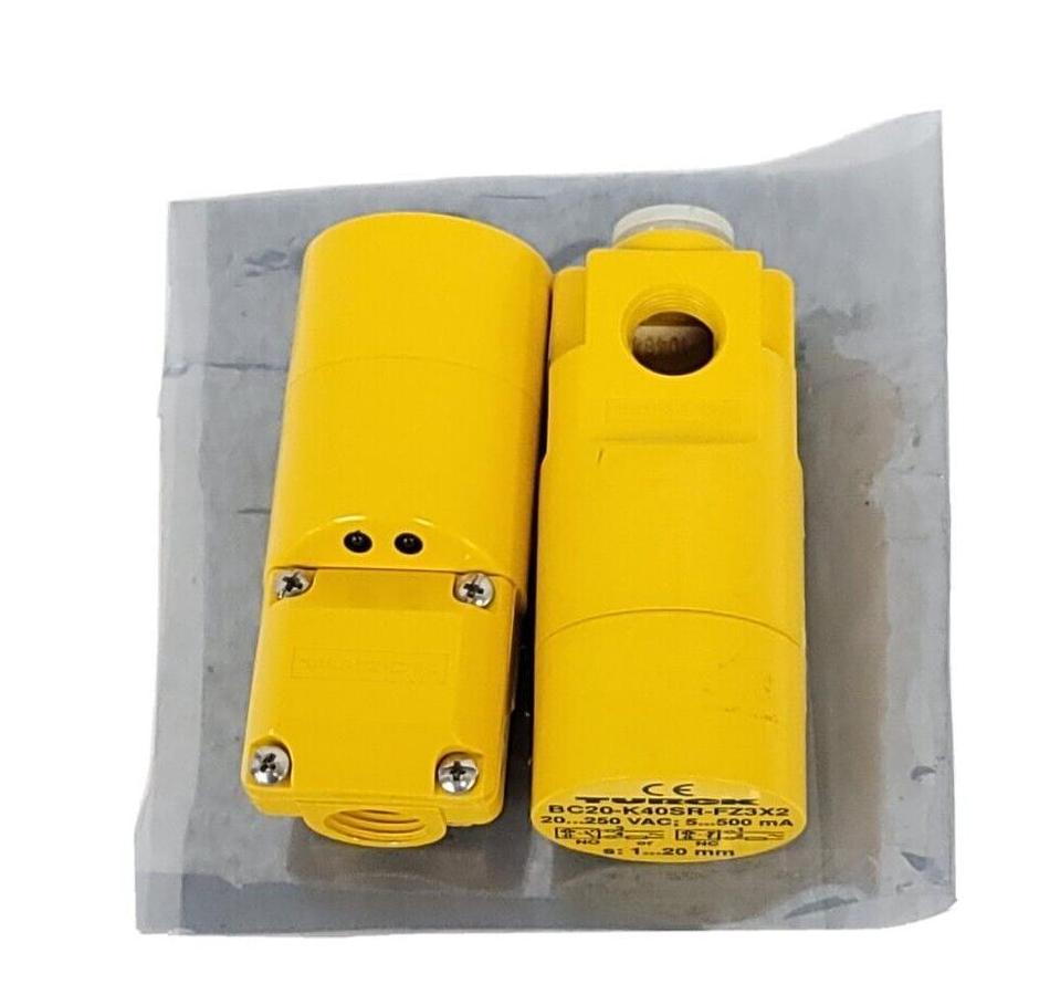 Used LOT OF 2 TURCK BC20-K40SR-FZ3X2 EMBEDDABLE CAPACITIVE SENSORS
