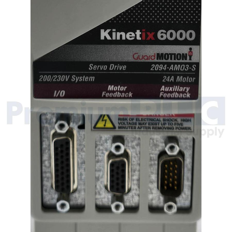 Used ALLEN BRADLEY 2094-AM03-S /A Kinetix 6000 24A AXIS MODULE 5.5kW 200/230VAC USPI