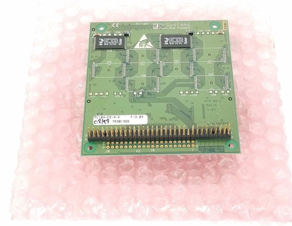 Used M SYSTEM TECHNOLOGY INC. PC104-FD-4-V FLASH DISK F-3.04