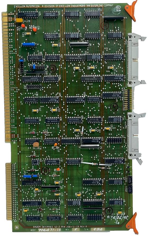 Used Excellon System Interface SI-2 | P/N 206473-19 Rev A | Assy 70641-10 Rev F