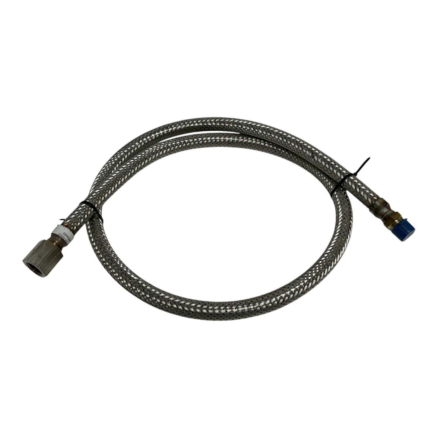 Used ABB C64-97255 Flex Hose for Scanner Head 2 Swagelok 316 Stainless Braided 5ft