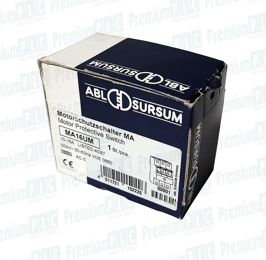 Used NEW ALTECH CORP/ABL MA16UM MOTOR PROTECTION CIRCUIT BREAKER 10-16A 500V 3P 50/60