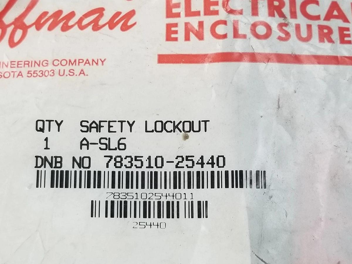 Used LOT OF 3 NEW HOFFMAN A-SL6 SAFETY LOCKOUTS ASL6
