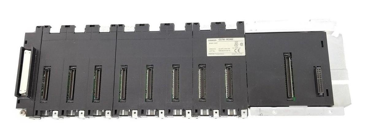 Used OMRON CS1W-BC082 BACKPLANE BASE UNIT 05602002 NK APP. 98A106 (DAMAGED)