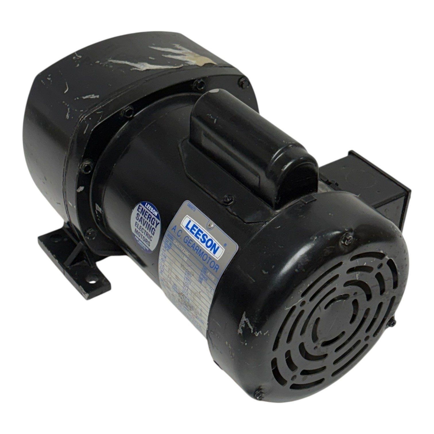 Used Leeson 107011.00 AC Gearmotor 1/3 HP 41 RPM 115/208-230V New Surplus 42:1