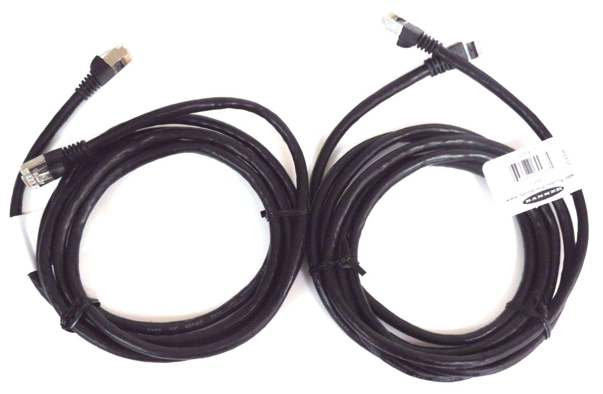 Used 2 NEW BANNER STPX07 ETHERNET CORDSETS 69987