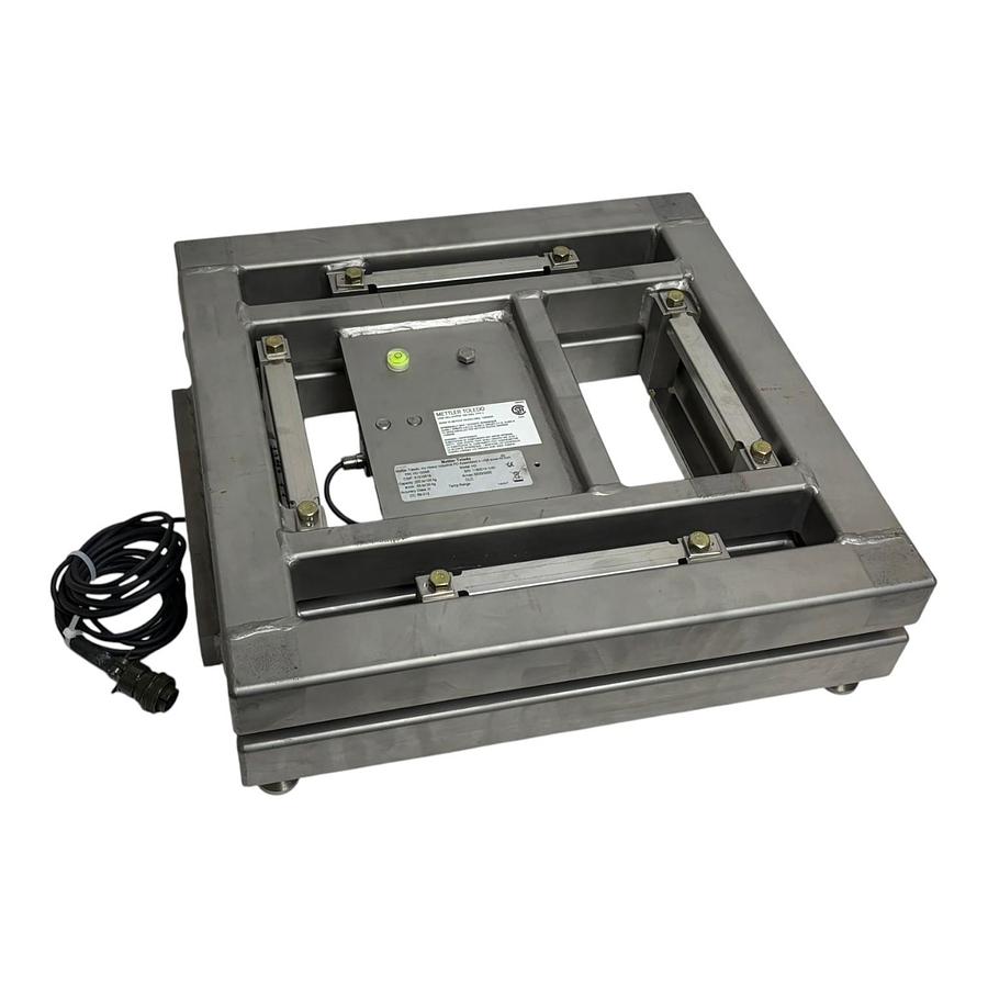 Used Mettler Toledo HD100SR Heavy Industrial 250 lb Bench Scale Base Stainless