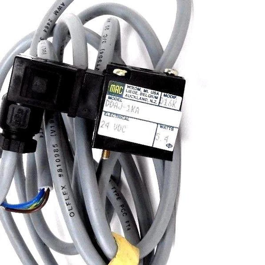 Used MAC DAAJ-1KA SOLENOID OPERATOR 5.4WATT 24VDC 120PSI, DAAJ1KA