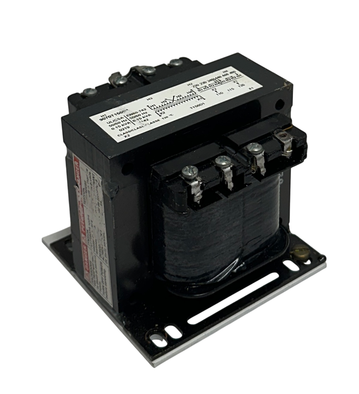 Used SQUARE D SCHNEIDER 9070T150D1 CHASSIS MOUNT CONTROL TRANSFORMER 220-480V USNP