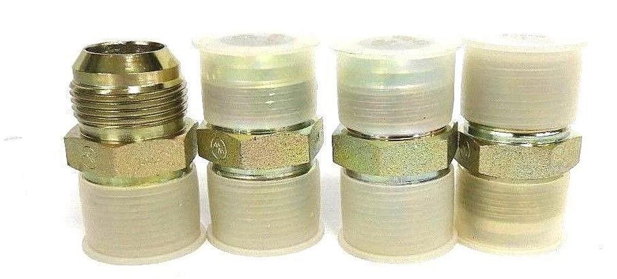 LOT OF 4 NEW EATON AEROQUIP 199-2404-1616 HOSE ADAPTERS 1-5/16, JIC X NPT