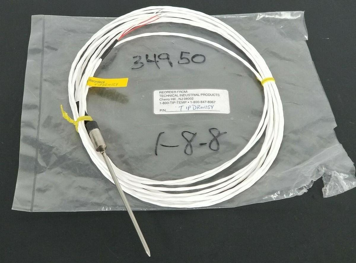 Used NEW IN BAG TECHNICAL INDUSTRIAL PRODUCTS TIPDRW054 PRTD PROBE SENSOR