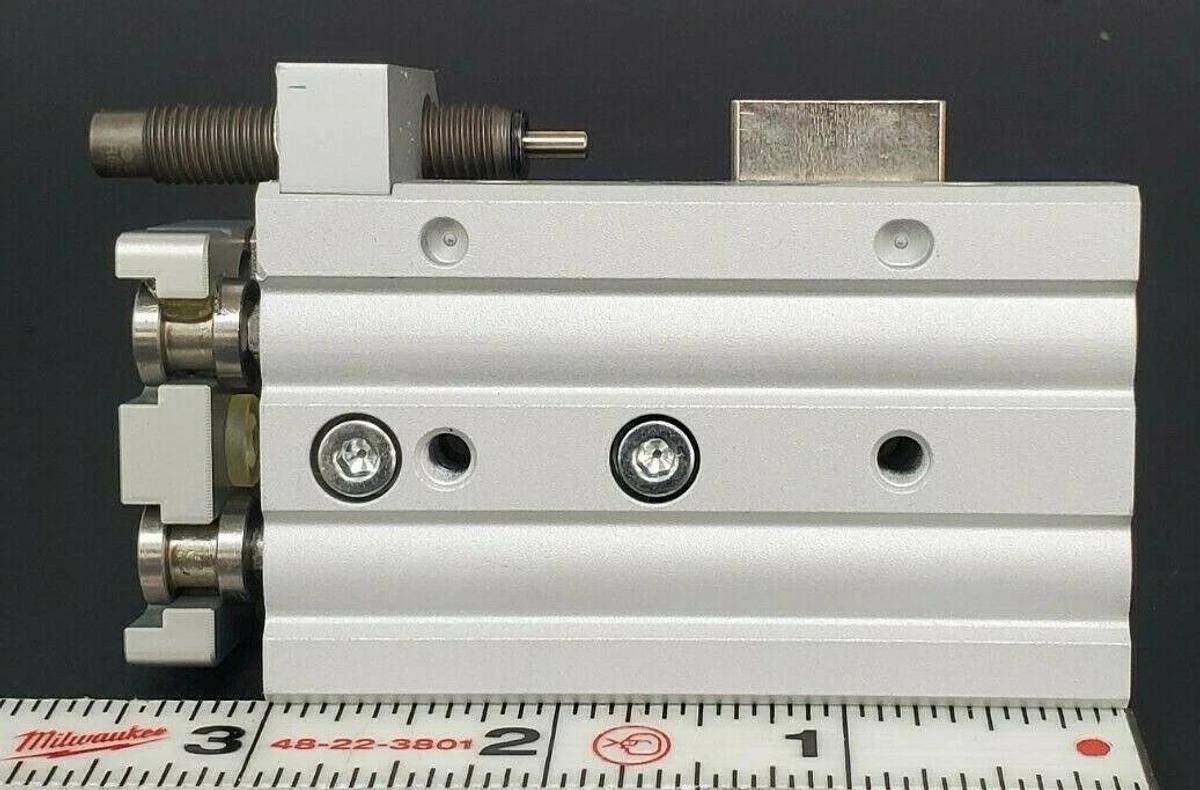 Used NEW SMC MXQ12L-30BS CYLINDER TABLE SLIDE SHOCK ABSORB MXQ12L30BS
