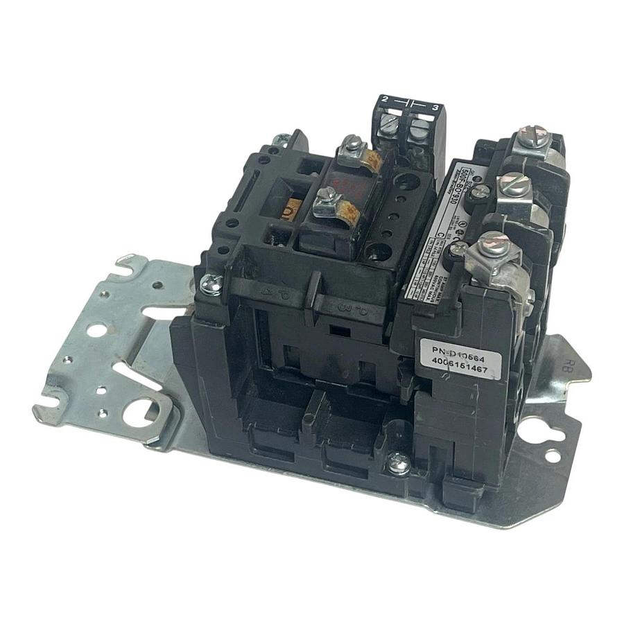 Used Allen-Bradley 500F-BO*930 Series C Top-Wired Reversing Contactor Size 1 120V