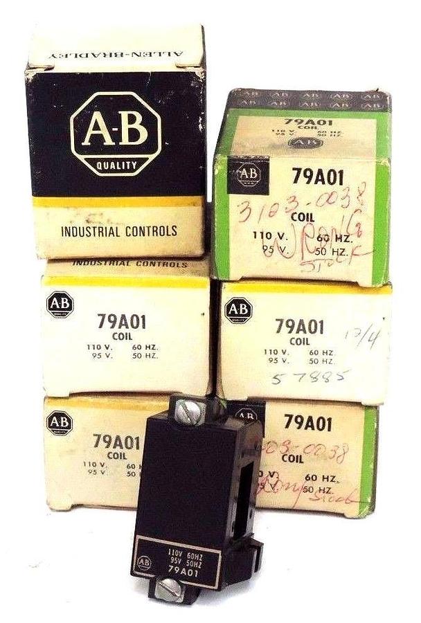 Used LOT OF 6 NIB ALLEN BRADLEY 79A01 COILS 95-110V 50/60HZ