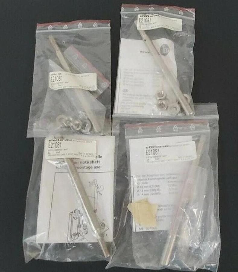 Used LOT OF 4 NEW EFECTOR E21081 SYSTEM COMPONENT SHAFT MOUNTING RODS