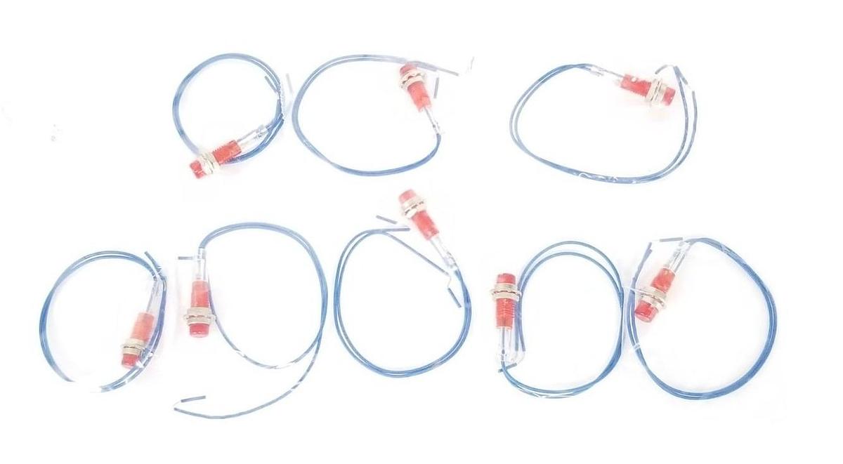 Used LOT OF 8 NEW GENERIC 67-0054 RED LIGHT INDICATORS 670054