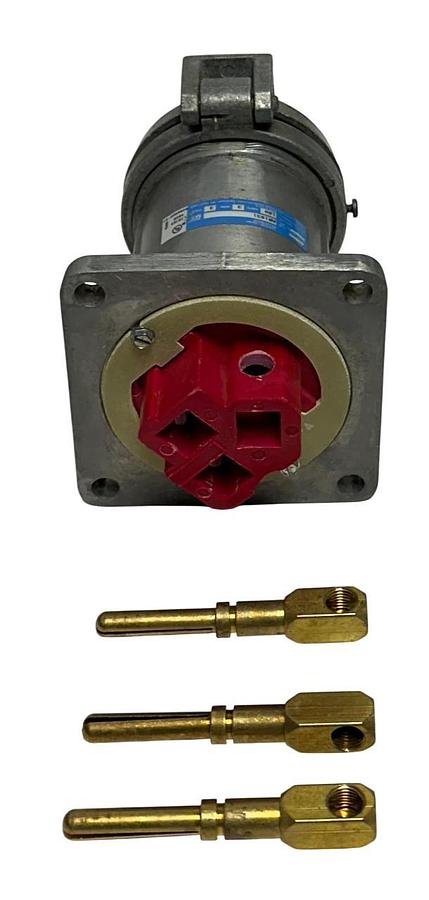 Used CROUSE-HINDS AR1031 MODEL M3 ARKTITE SERIES RECEPTACLE 100A 3-WIRE 3P USNP