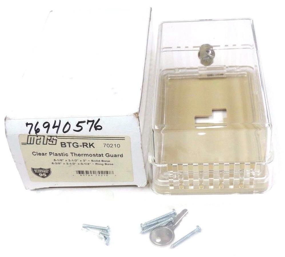 Used NIB MARS BTG-RK CLEAR PLASTIC THERMOSTAT GUARD BTGRK