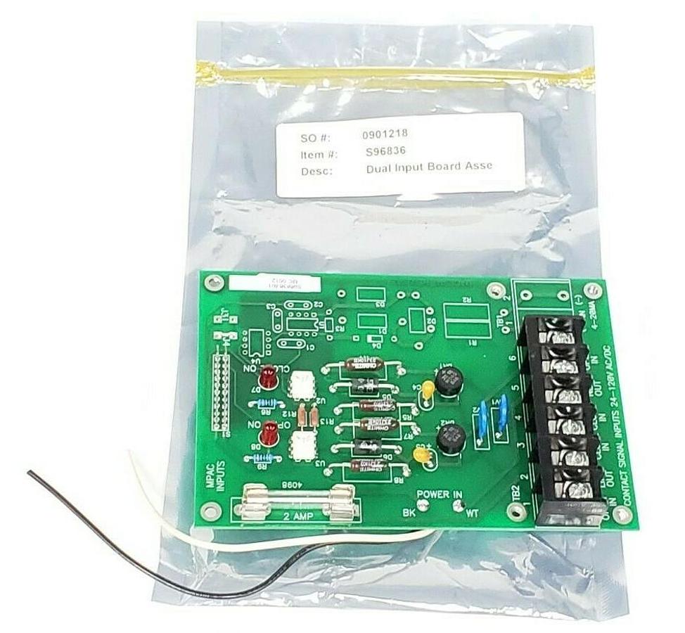 NEW KOSO S96836 R/1 DUAL INPUT BOARD REXA D96711 REV. 1 MC 0012