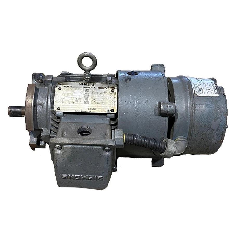 SIEMENS 1LA01444SB21 PE-21 PLUS MOTOR 1HP R6ZESDB W/ STEARNS 105603200BQF BRAKE
