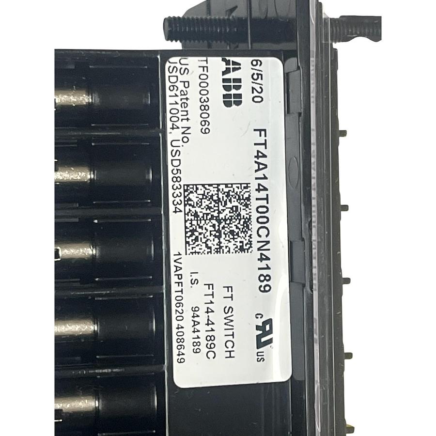 Used ABB FT4A14T00CN4189 FT-14 Flexitest Switch 14 Pole Clear Cover Screw Terminals