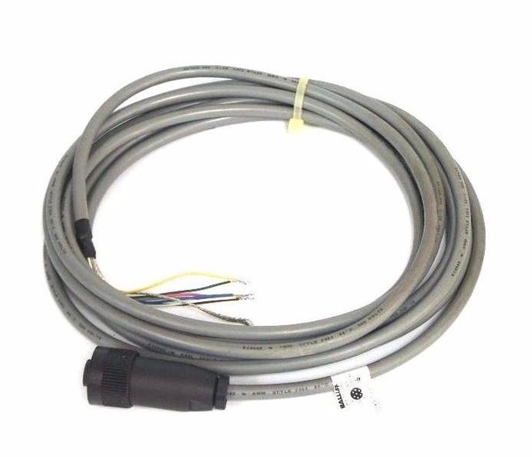 Used NEW BALLUFF BKS-S50-05 CABLE 5 METER W/ 6PIN CONNECTOR ART. # 01300000822