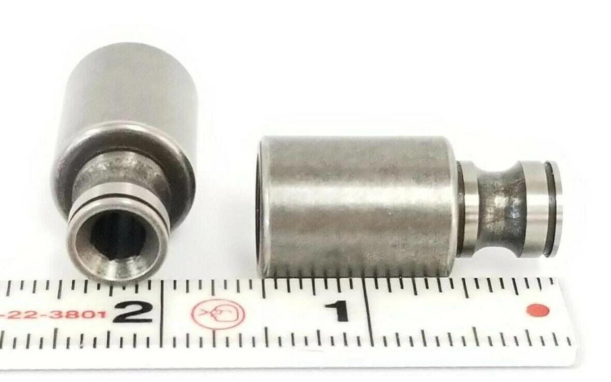 LOT OF 2 NEW CONSOLIDATED 9180-X HUB STEMS 9/16'' THREADED BORE 1/4'' HEX
