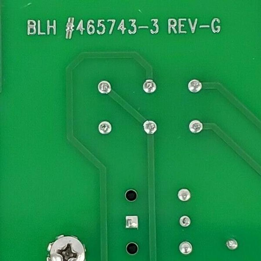 Used BLH ELECTRONICS 465741-3 CONTROL BOARD REV. N 465743-3 REV. G 3465-2021