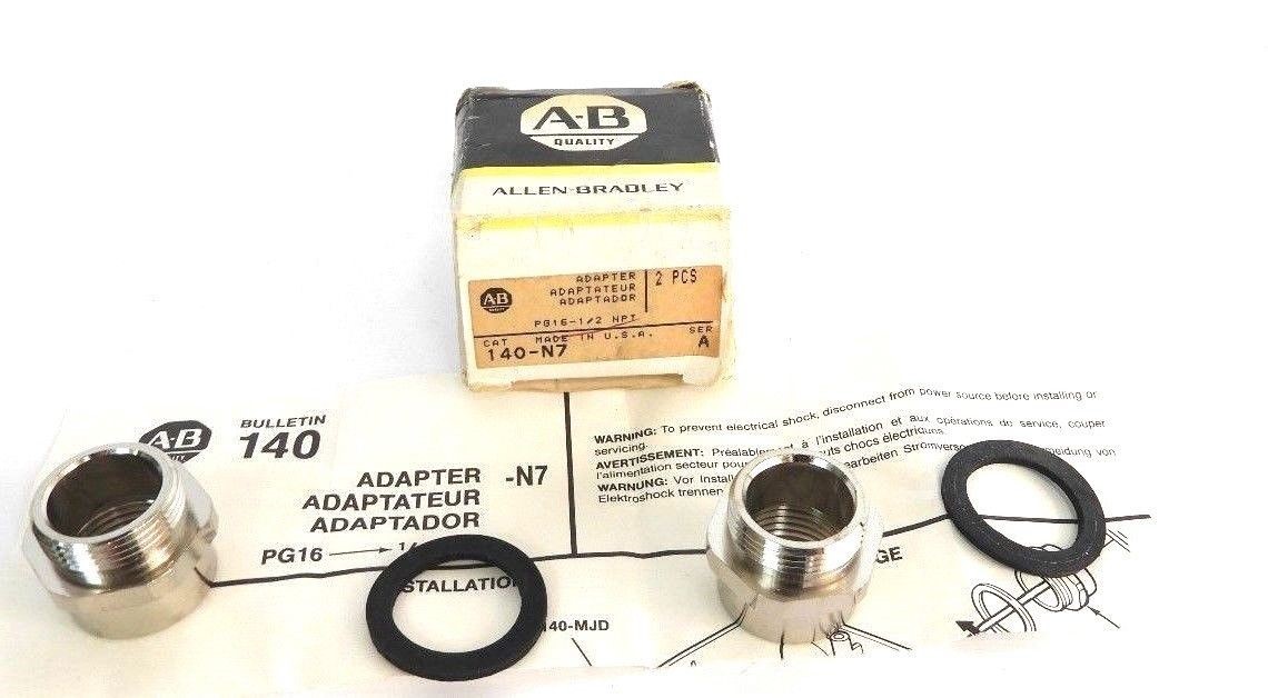NIB ALLEN BRADLEY 140-N7 ADAPTER 2PCS. 140N7, SER. A