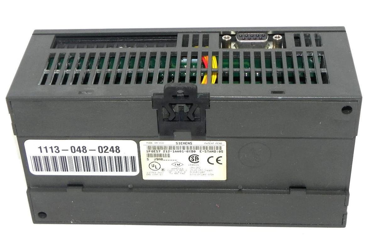 Used SIEMENS 6ES7-212-1AA01-0XB0 SIMATIC S7-200, 6ES72121AA010XB0 CPU 212, 21-28 VDC