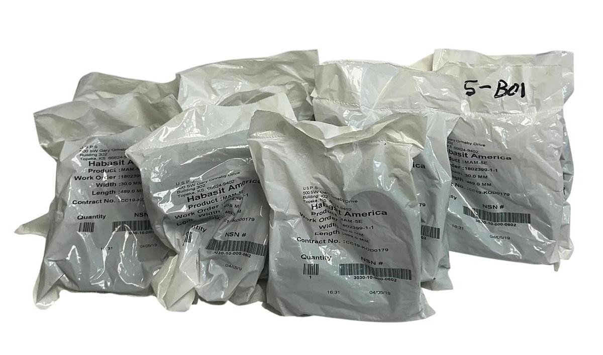 Used 10 HABASIT AMERICA MAM-5E / MAM5E CONVEYOR BELTS W: 30mm L: 489mm OEM NSFS