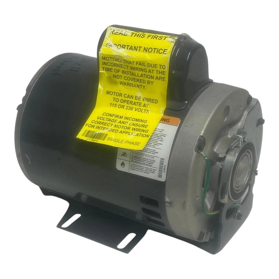 Dayton 6K376BF Belt Drive Fan and Blower Motor 3/4 HP 1 Phase 1725RPM Frame 56