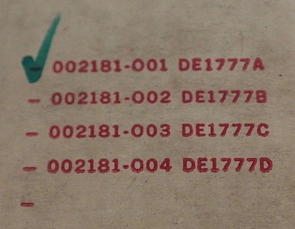 Used NEW DET TRONICS DE1777AT UV SENSOR MODULE 002181-01, 002326-01 REV. A