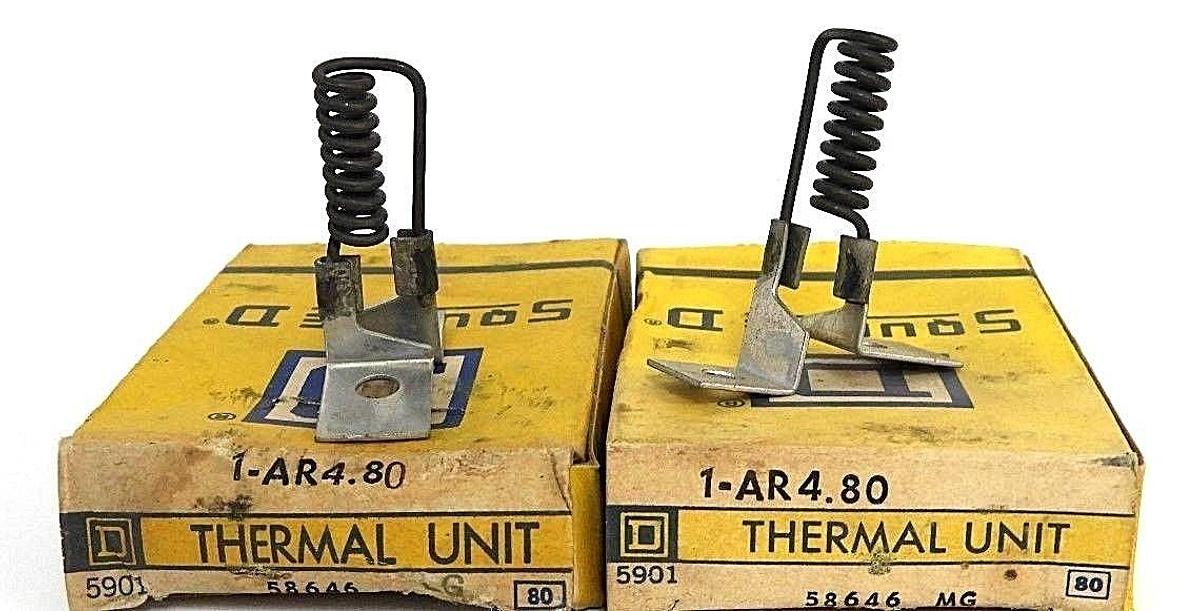 LOT OF 2 NIB SQUARE D AR4.80 THERMAL UNIT 58646, 1-AR4.80