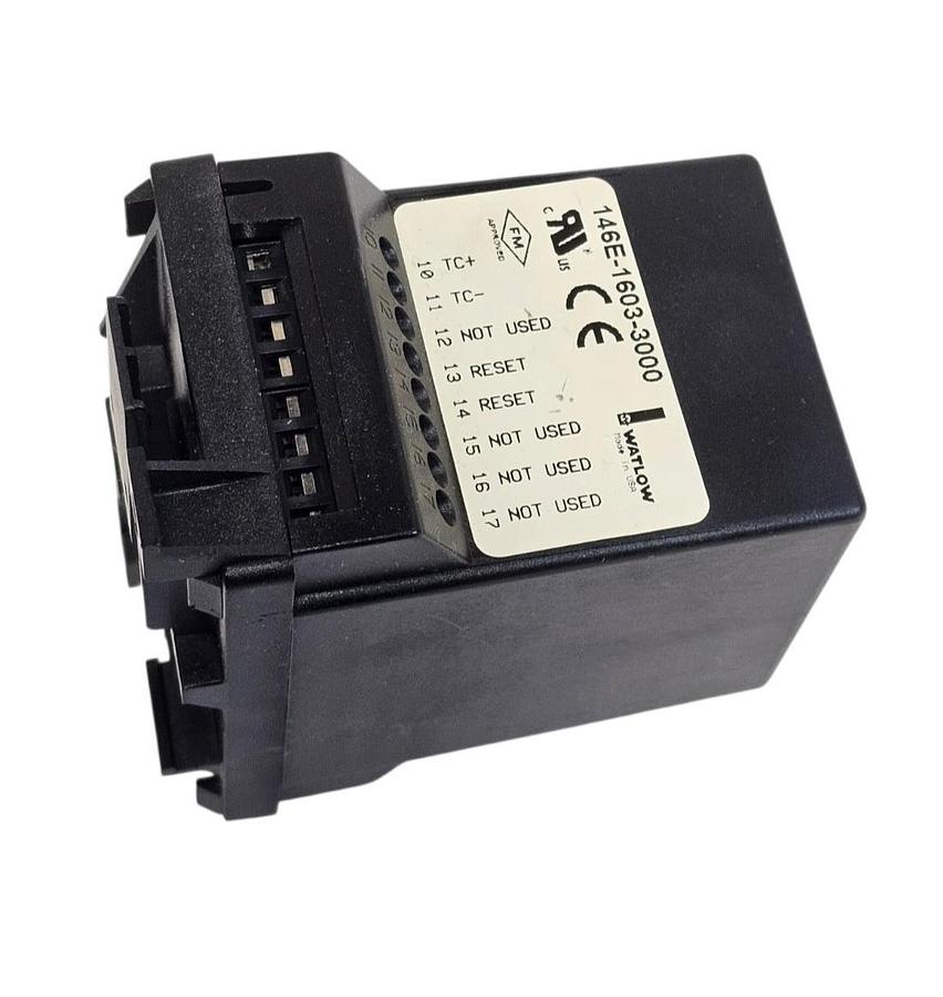 Used WATLOW 146E-1603-3000 TEMPERATURE REGULATOR 146E16033000 0 TO 1250 DEG C
