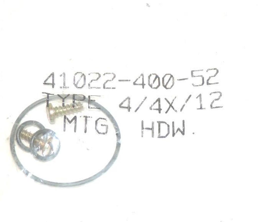 Used NEW ALLEN BRADLEY 41022-400-52 MOUNTING HARDWARE KIT TYPE: 4/4X/12 FOR 194R
