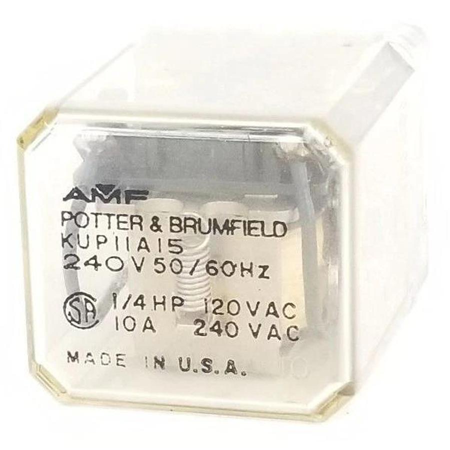 Used POTTER & BRUMFIELD KUP-11A15 240V POWER RELAY KUP11A15240
