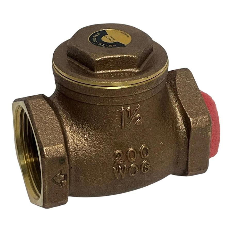 Smith-Cooper 0173 9191M Forged Brass Horizontal Swing Check Valve 1-1/2" NPT
