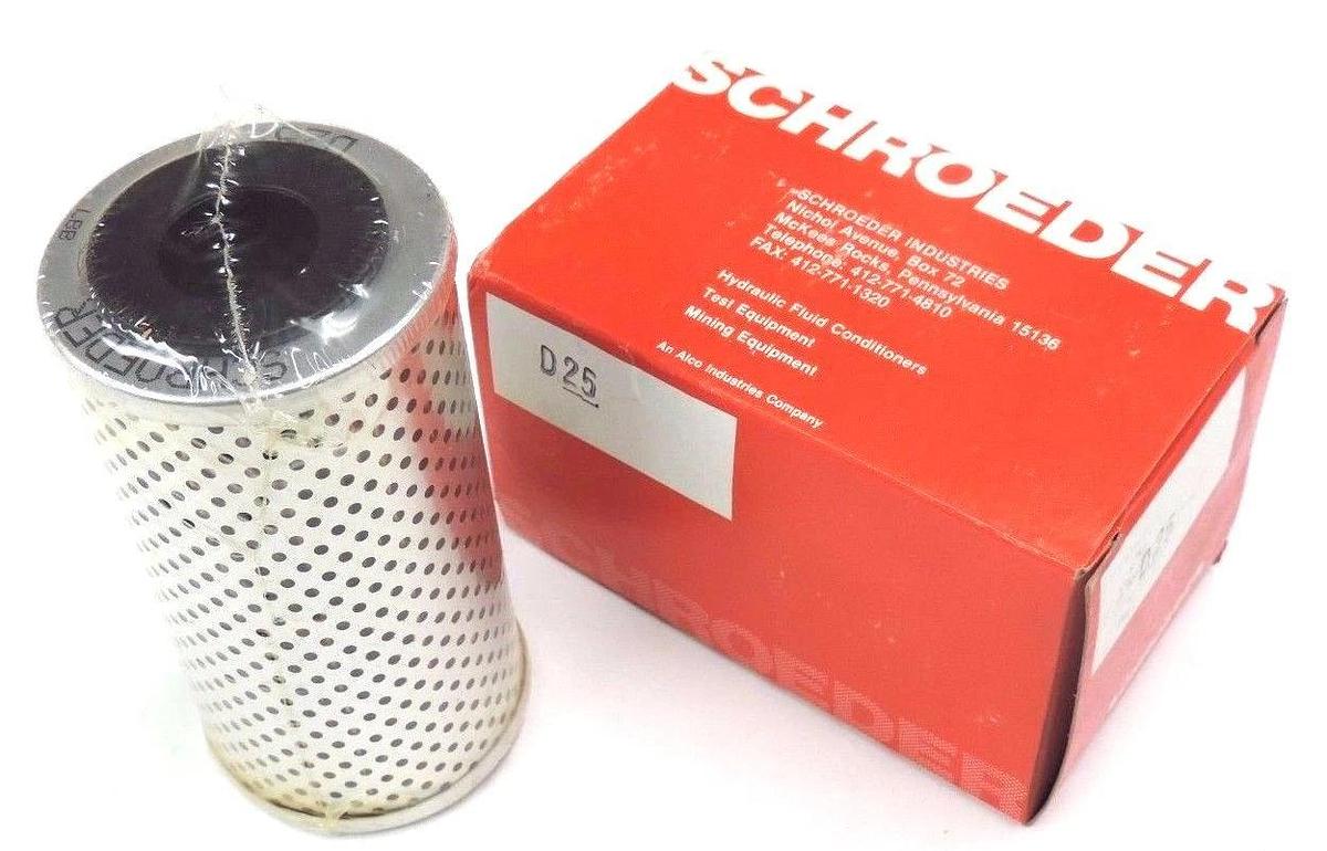 Used NIB SCHROEDER D25 FILTER ELEMENT