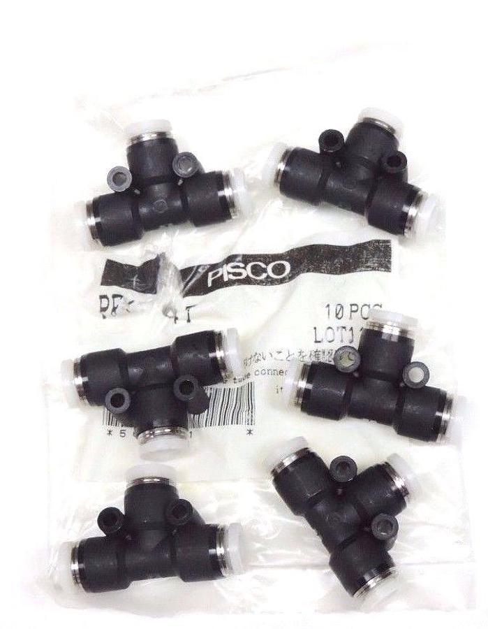 Used LOT OF 6 NIB PISCO TYPE: PE1/4 FITTINGS