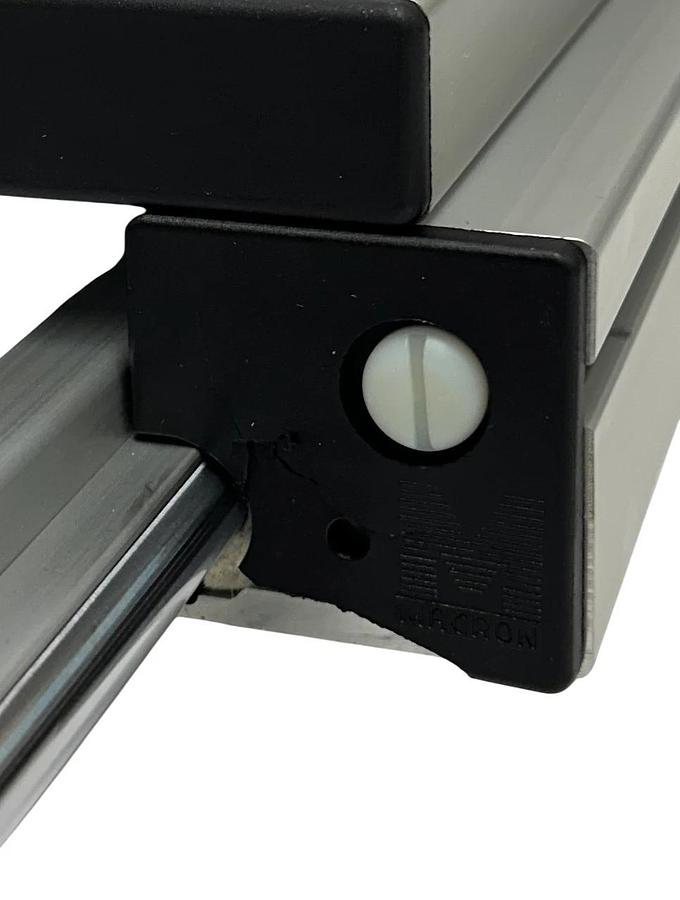 MACRON DYNAMICS 10187001 LINEAR SLIDE RAIL ACTUATOR 26'' DAMAGED PLASTIC NSNP