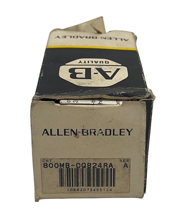 ALLEN BRADLEY 800MB-CQB24RA /A BULLETIN 800MB ILLUMINATED PUSHBUTTON RED NSMP