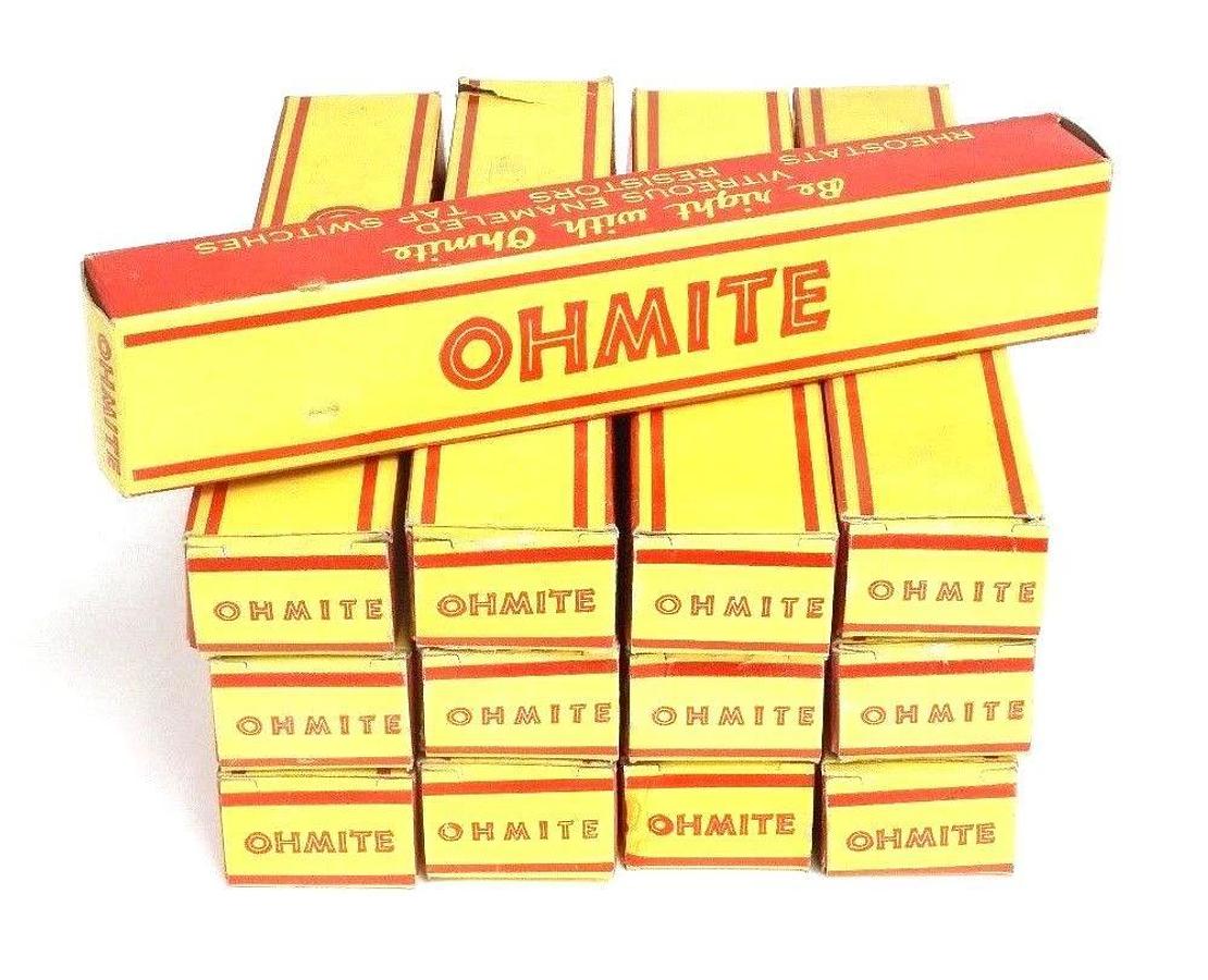 Used LOT OF 13 NIB OHMITE 1356A DIVIDOHM RESISTORS 200W, 1OHM, 14.140AMP