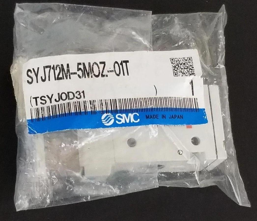 Used NEW SMC SYJ712M-5MOZ-01T SOLENOID VALVE TSYJOD31 SYJ712M5MOZ01T