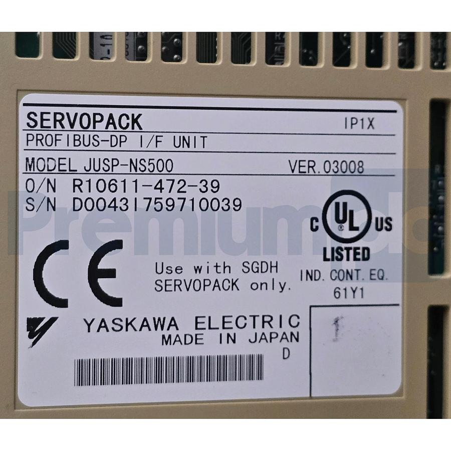 Used YASKAWA SGDH-60DE / SGDH60DE SIGMA II SERVOPACK AMPLIFIER 400V 6kW w/JUSP-NS500