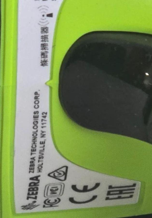 Used ZEBRA DS3608-SR Ultra-Rugged Corded 1D/2D Barcode Scanner W/Coiled RS232 Cable