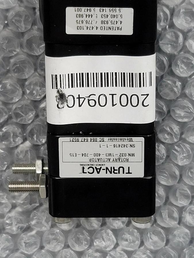NEW TURN-ACT 032-1W3-400-704-E15 ROTARY ACTUATOR 0321W3400704E15