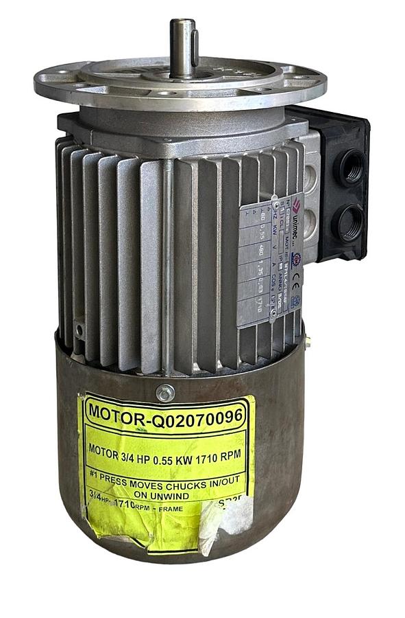 Used NEW ICM UNIMEC C78914 / N71L4/IB5AF ELECTRIC MOTOR 0.55kW 1.35A 1710RPM 480V