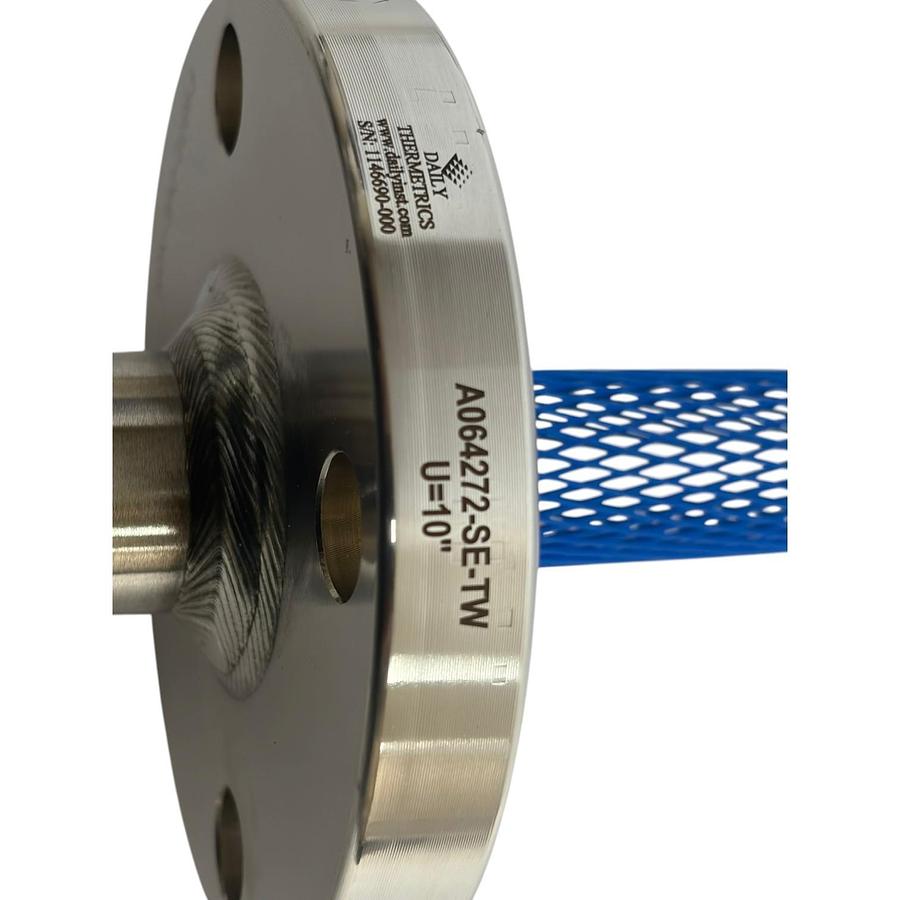 Used Daily Thermetrics A064272-SE-TW Thermowell Flanged Assy. 10" 316L Thermocouple